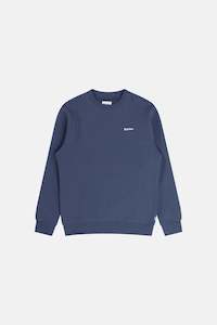 Brand Fleece Crew Navy