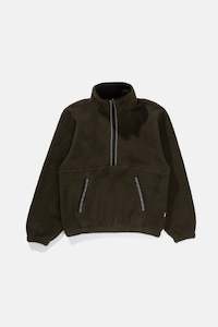 Mens Fleece: Sherpa Pullover Olive