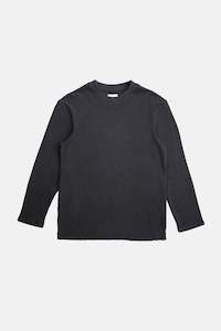 Mens Knits: Classic Waffle Knit Vintage Black