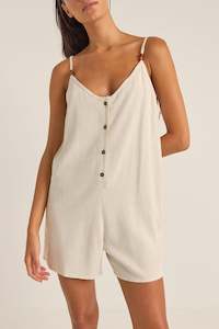 Womens New Arrivals: Essential Adjustable Romper Oat