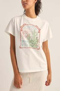 Womens New Arrivals: Del Camino Band T-Shirt White