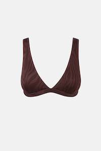 New Swim Arrivals: Amazon Tall Tri Top Chocolate