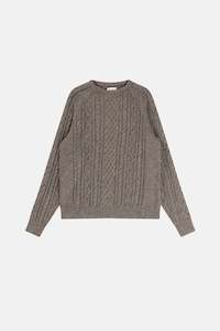 Mens New Arrivals: Mohair Fishermans Knit Washed Black