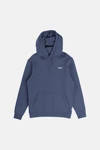 Brand Fleece Hood Navy