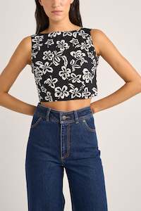 Womens New Arrivals: Roselle Tie Back Top Roselle Floral