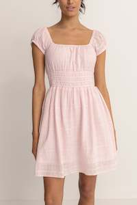 Womens Sale: Washed Out Cap Sleeve Dress Pink