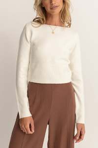 Womens Sale: Chloe Knit Sweater White