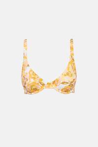 Womens Swim Sale: Mimosa Floral Underwire Top Ivory