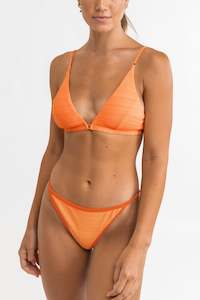 Womens Swim Sale: Marle Panelled Bralette Top Papaya