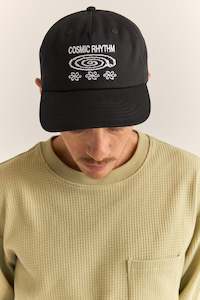 Mens Headwear: Swirl Cap Black