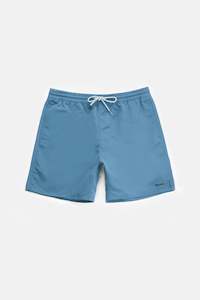 Rhythm Mens Classics: Classic Beach Short Mineral Blue