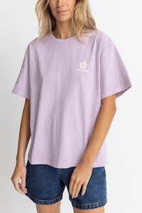 Womens T Shirts: Scenescape Oversized T-Shirt Lilac