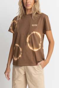 Womens T Shirts: Sahara Band Tee Chocolate