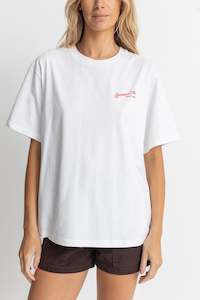 Womens T Shirts: Motel Oversized T-Shirt Vintage White