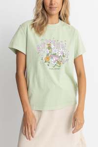 Womens T Shirts: Harmony Band T-Shirt Green