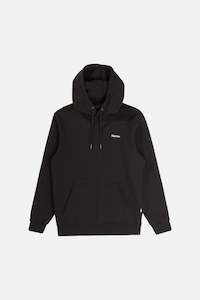 Brand Fleece Hood Black