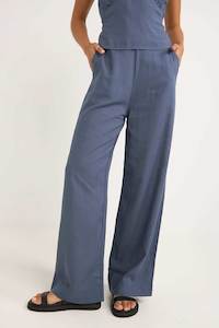 Womens New Arrivals: Stevie Wide Leg Pant Blue