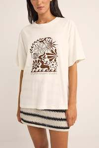 Bloom Studio Oversized T-Shirt Vintage White