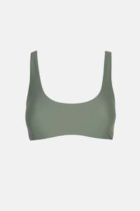 New Swim Arrivals: Classic Crop Top Olive