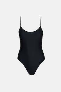 Classics Swimwear: Classic Minimal One Piece Black