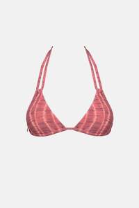 Sets: Sahara Tie Dye Double Strap Tri Top Red