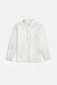 Set Classic Linen Ls Shirt: Classic Linen LS Shirt Vintage White