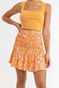 Under50 Womens: Evangeline Floral Mini Skirt