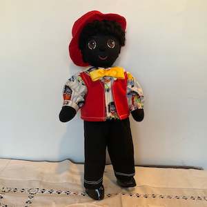 Clarence 38 cm Dark Complexion Rag Doll.