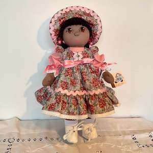 Celine,38 cm med/dark Complexion Rag Doll