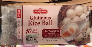 Glutinous Rice Balls (Red Bean Paste)