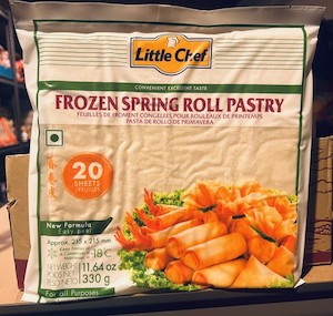 General store operation - other than mainly grocery: Little Chef Frozen Spring Roll Pastry 330g