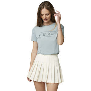 FOX WOMENS PINNACLE SS TECH TEE [GUNMETAL]