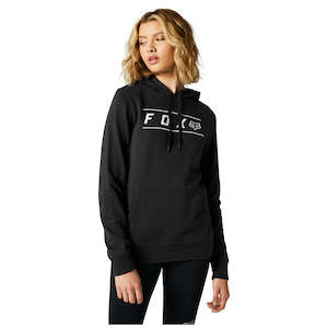 FOX WOMENS PINNACLE PULLOVER FLEECE HOODY [BLACK]