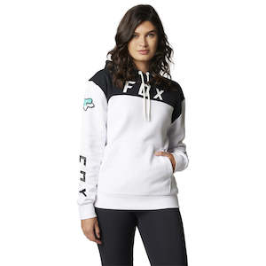 FOX WOMENS FGMNT PULLOVER FLEECE HOODY [WHITE]