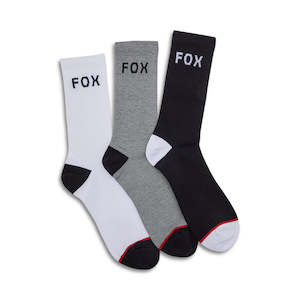 Mens Accessories: FOX CREW SOCKS - 3 PACK [MISC]