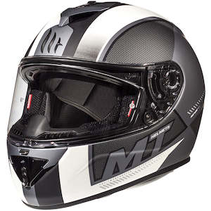 Streetbike Helmets: MT RAPIDE OVERTAKE [GREY/MATT WHITE]