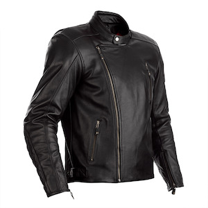 RST MATLOCK CE LEATHER JACKET [BLACK]