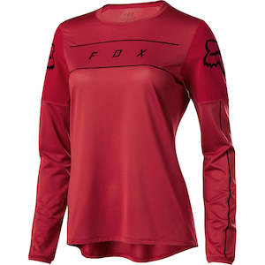 Winter Bike Gear: FOX WOMENS FLEXAIR LS JERSEY [CARDINAL] XL