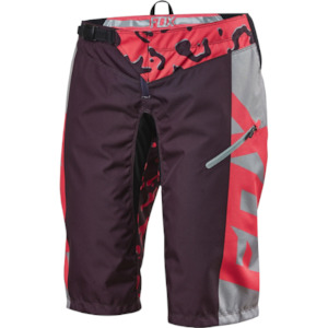 2016 Fox Bike: FOX WOMENS DEMO RACE SHORTS [NEON RED] S