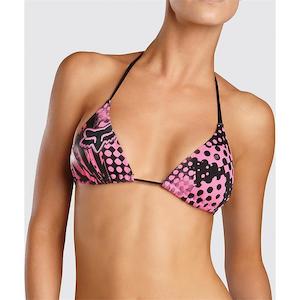 Womens Swimwear: FOX WOMENS SMASH STRING TRIANGLE BIKINI TOP [BUBBLEGUM]