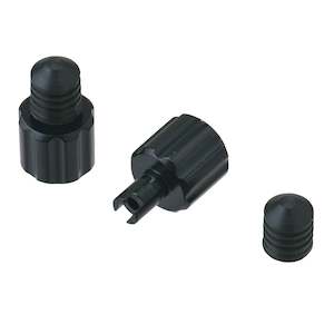 DRC AIRVALVE CAP W/VALVE WRENCH 2PCS BLACK