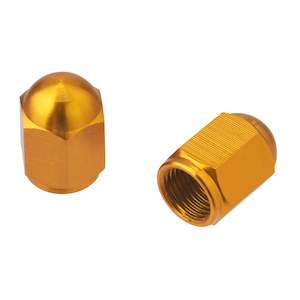 DRC ALUMINUM VALVE CAPS 2PCS GOLD