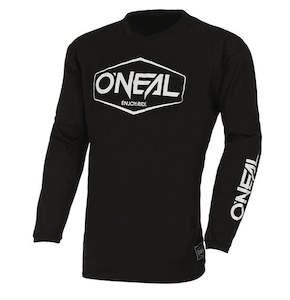 Jerseys: O'Neal Youth ELEMENT Hexx Cotton Jersey - Black/White