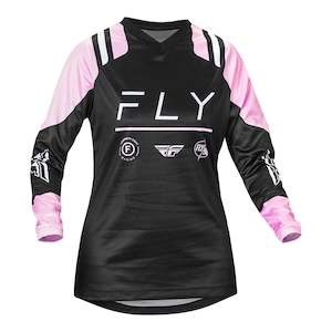 Jerseys: Fly Racing 2024 - Womens F-16 Jersey - Black / Lavender