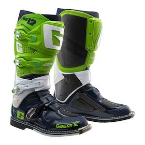 Gaerne SG12 Boot - Fluro Green / White / Navy