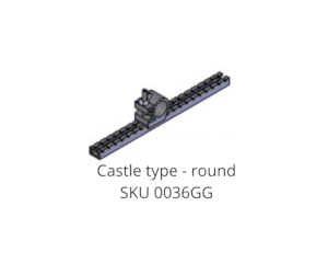 Stretcher Fitting Round Assembly (Castle Type)