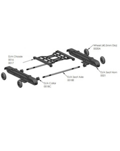 Seat Carriage (Double Act.Nylon) Complete