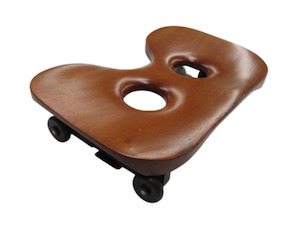 Seat Complete (Single Act.Nylon) Wooden Top