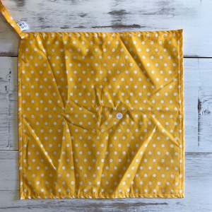 * Yellow Polka food wrap | Large