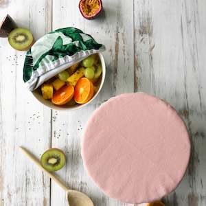 BLUSH & BANANA LEAVES | Bowl cover set of two